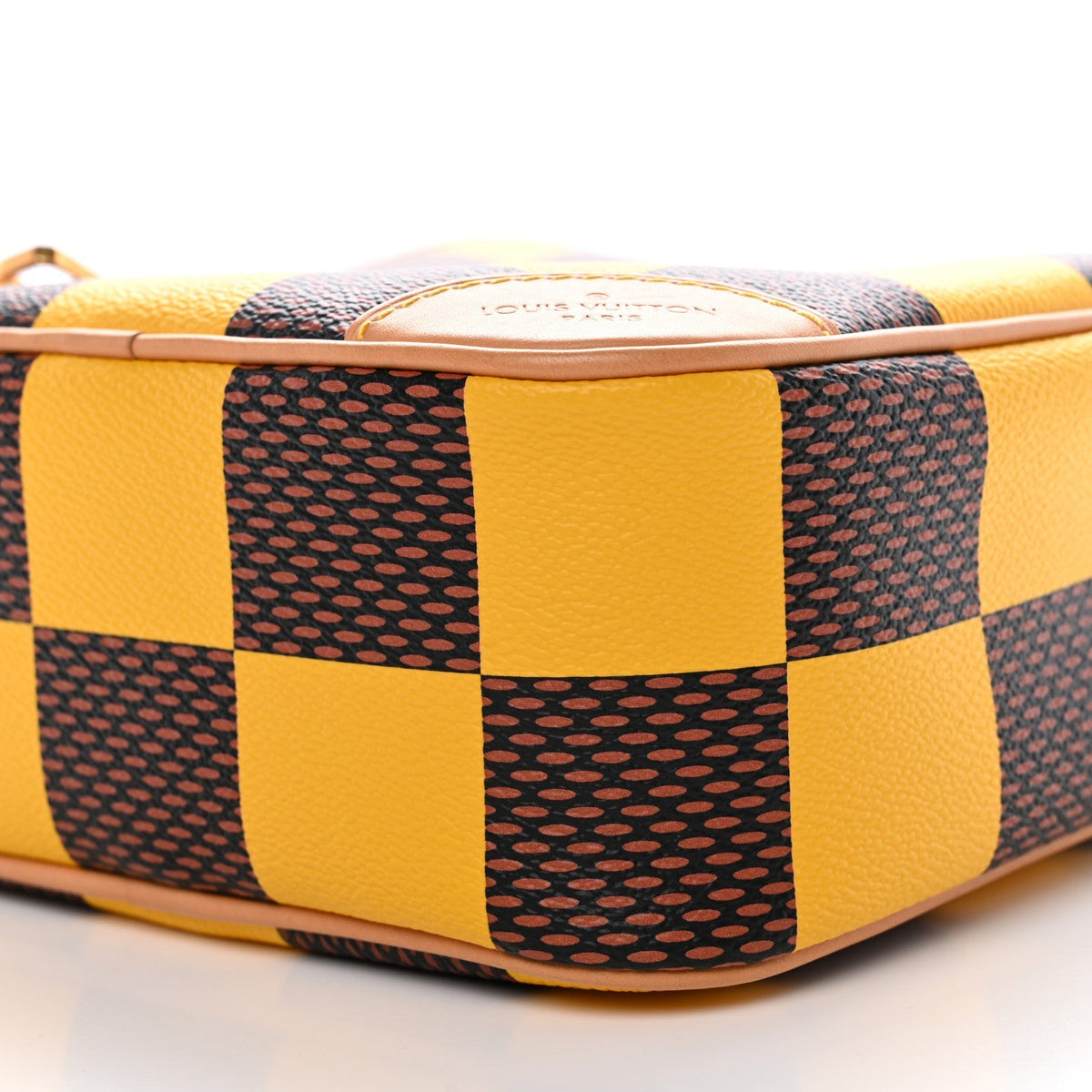 Damier Pop Chess Messenger Jaune Mat