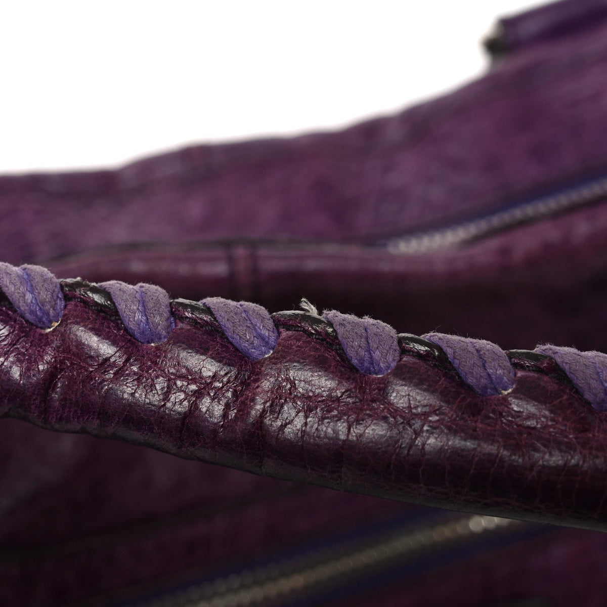 Agneau Giant 21 Silver Hardware Work Raisin