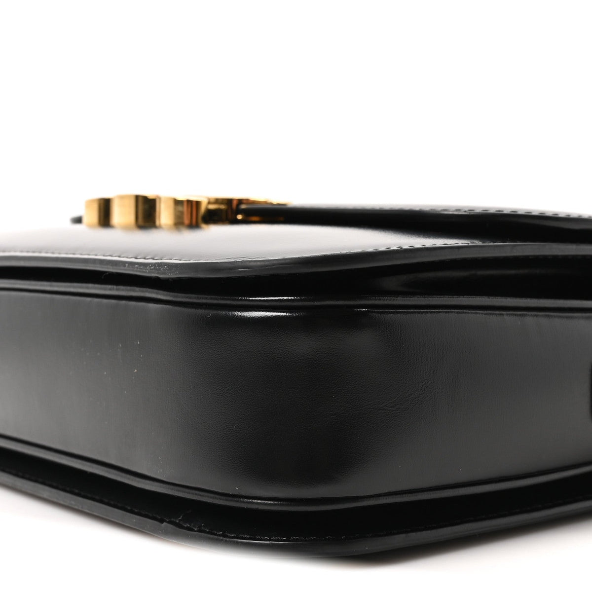 Shiny Calfskin Medium Triomphe Black