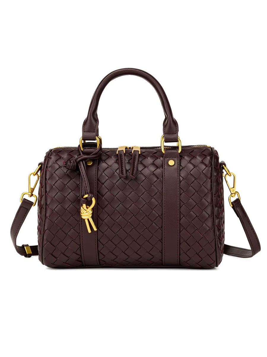Sabrina Woven Pillow-Shaped Bag