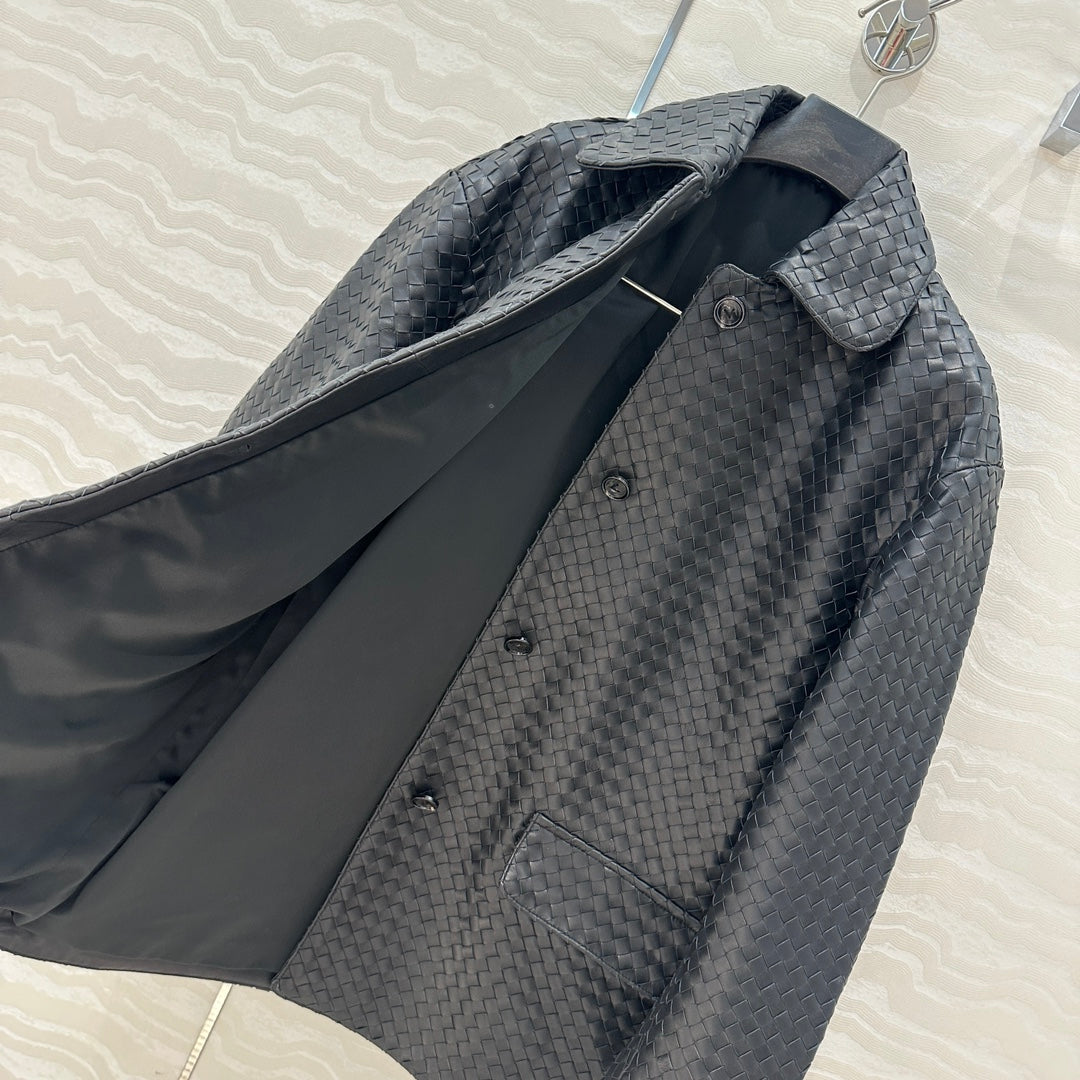 BV Jacket in Dark Brown Lambskin