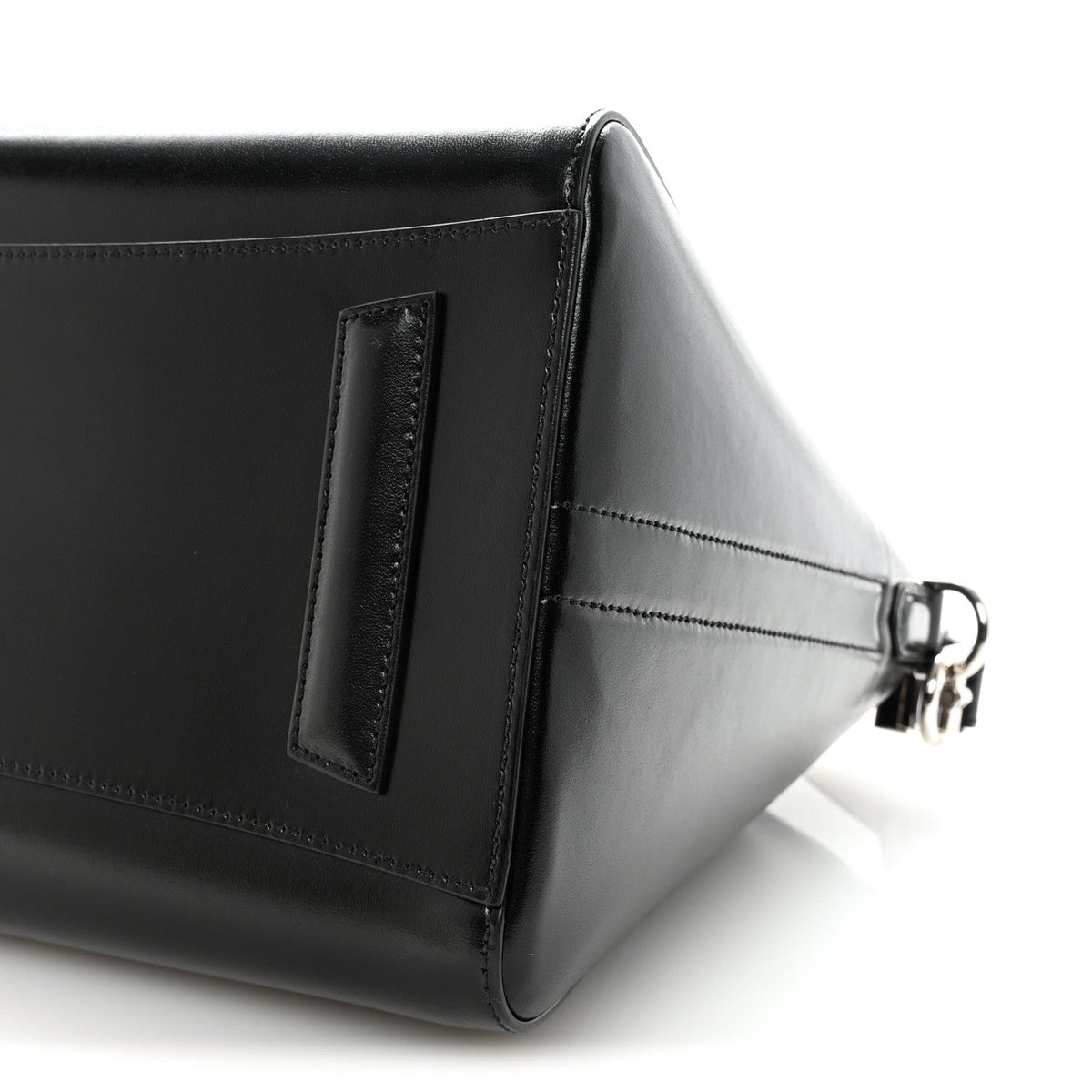 Shiny Lord Calfskin Medium Antigona Black