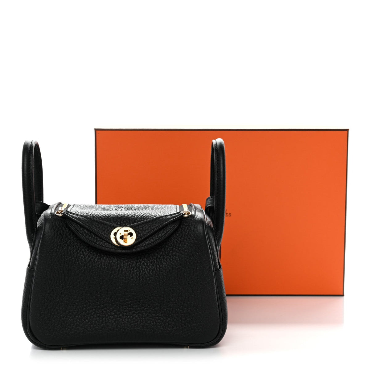 Taurillon Clemence Mini Lindy 20 Black