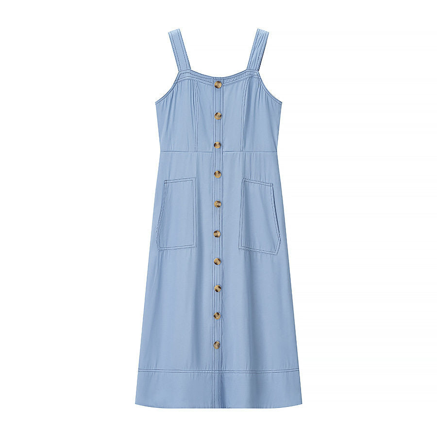 Denim Midi Tank Dress