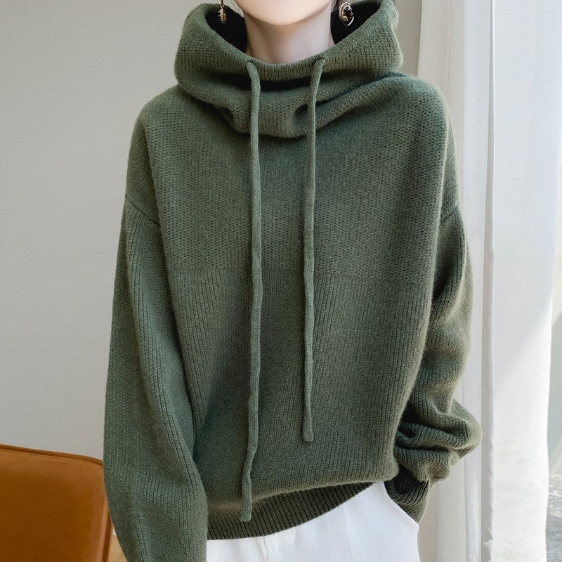 Solid Color Loose Knit Sweater