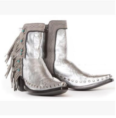 Winter The New Women'S Boots Women'S Shoes Tassel Zipper Comfortable Woman Retro Fashion Sexy Pu Big Size 34-43