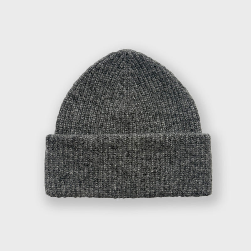 Classic Chic Alpaca Wool Blend Knitted Beanie for Women