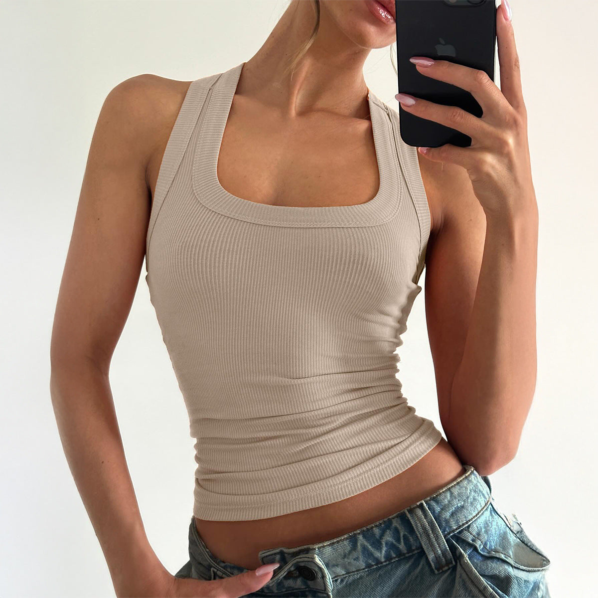 Women's Slim Fit Yoga Tank Top Casual Athletic Wear