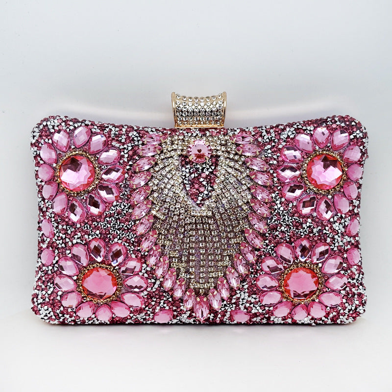 Rhinestone Clutch Evening Bag Stylish Vintage Party Handbag