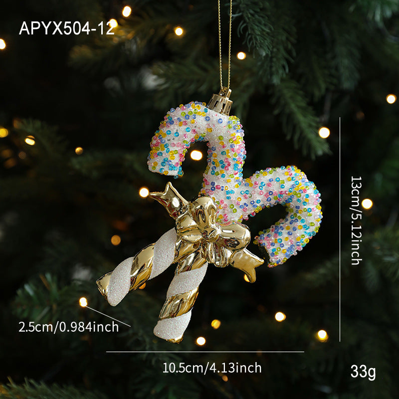 Sparkly Cartoon Charm Christmas Hanging Ornament