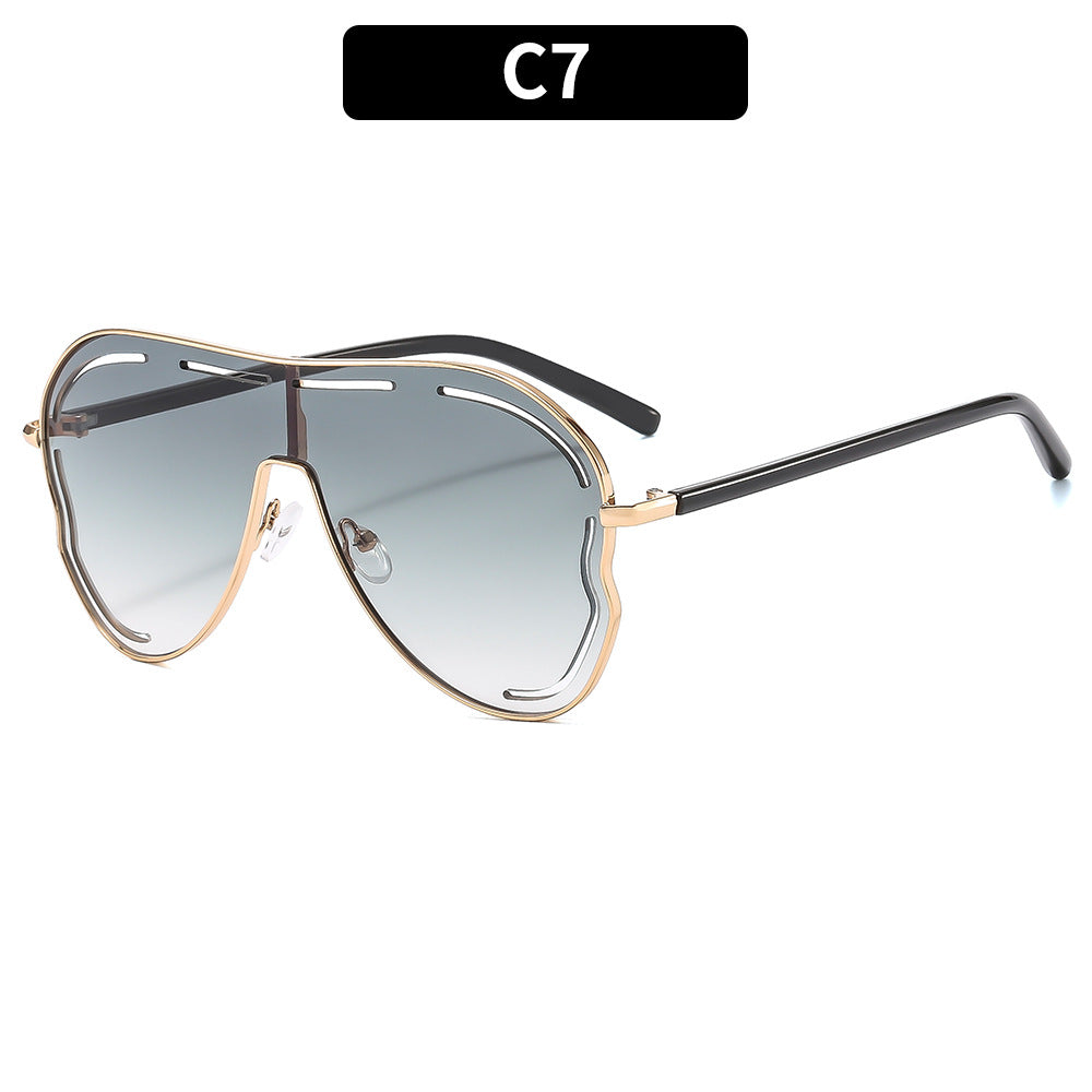 Trendy Oversized Cat-Eye Sunglasses UV400 Protection