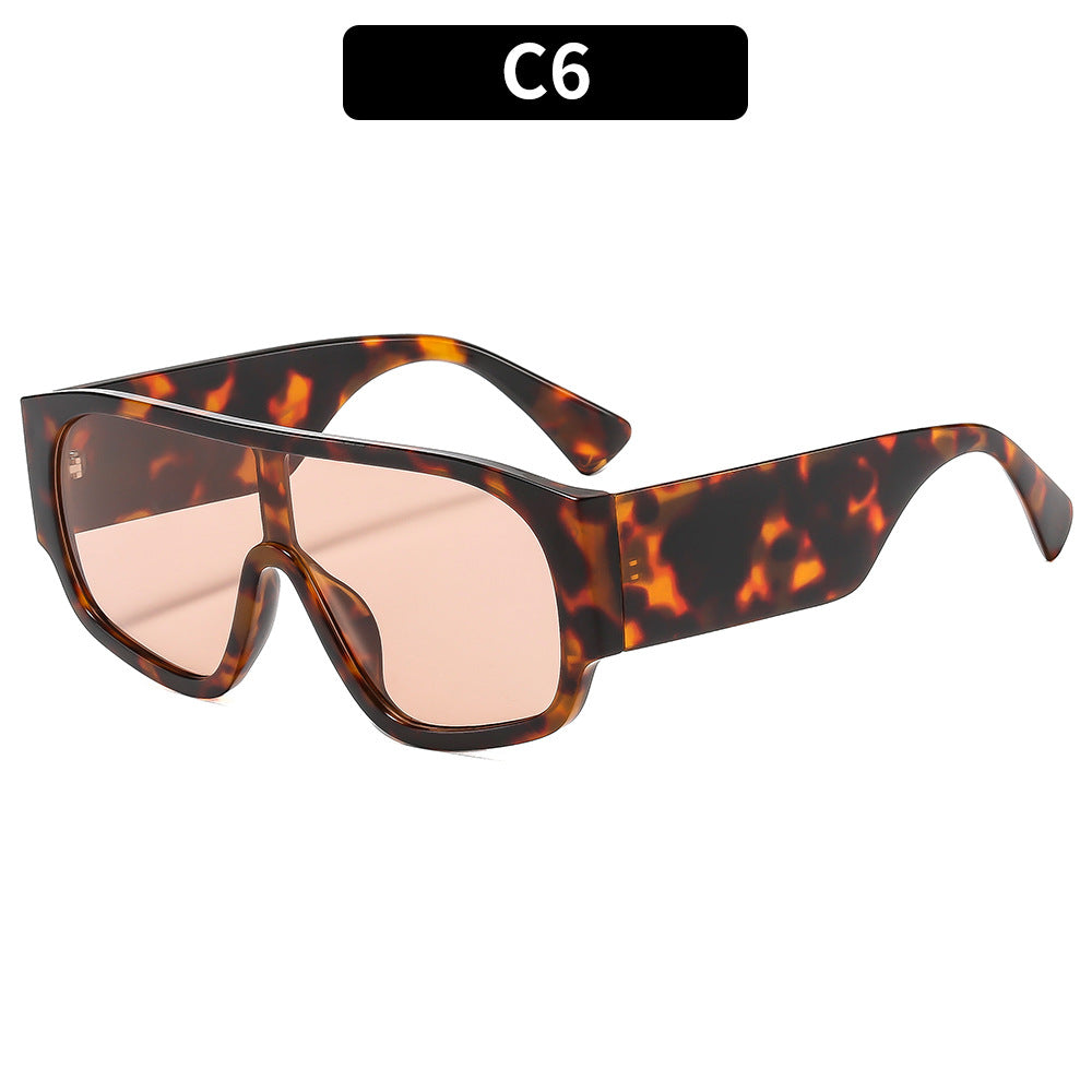 Stylish Rectangle Frame UV400 Sunglasses for Outdoor Activities