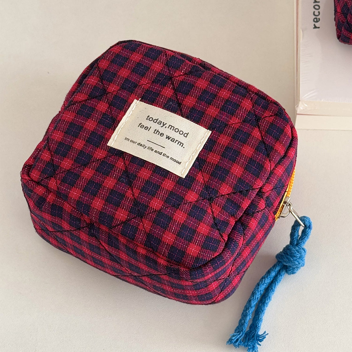 Trendy Plaid Pouch Bag Portable Coin Purse