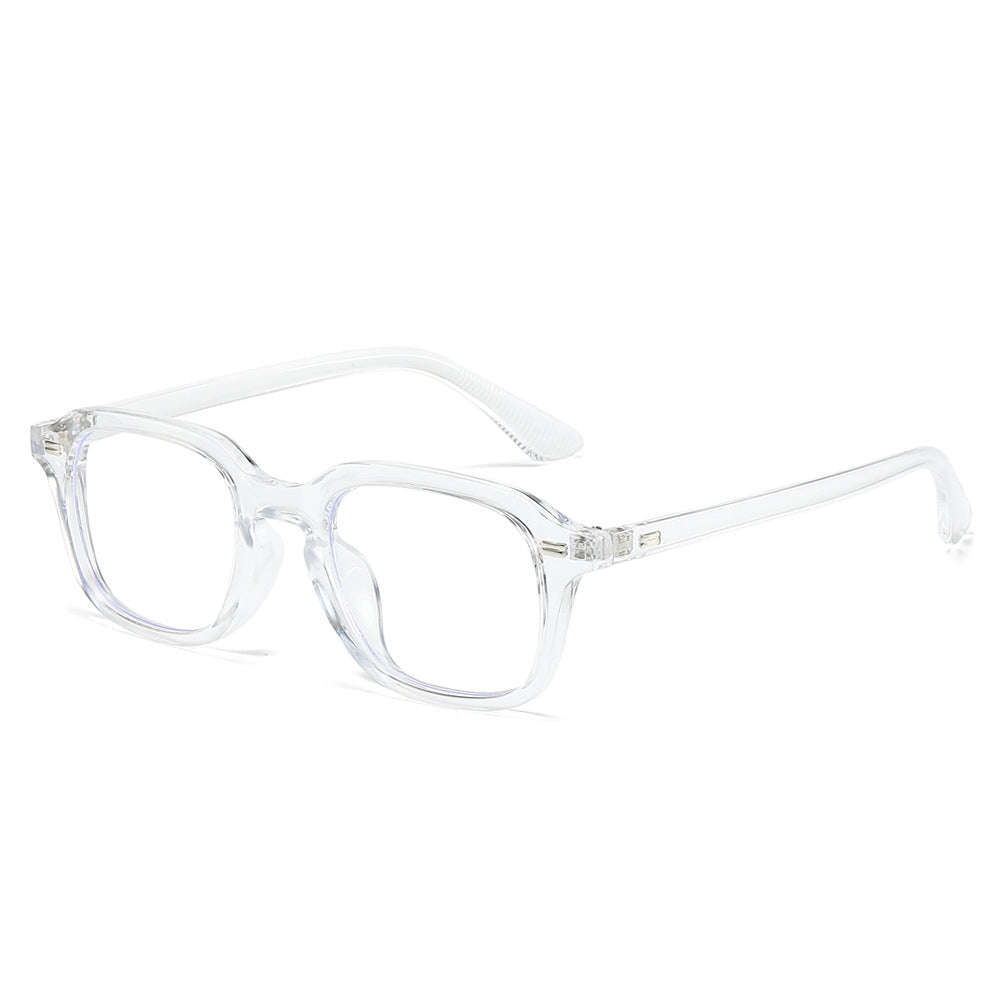 Fashion Retro Square Glasses Frame Anti-Blue Light for Adults
