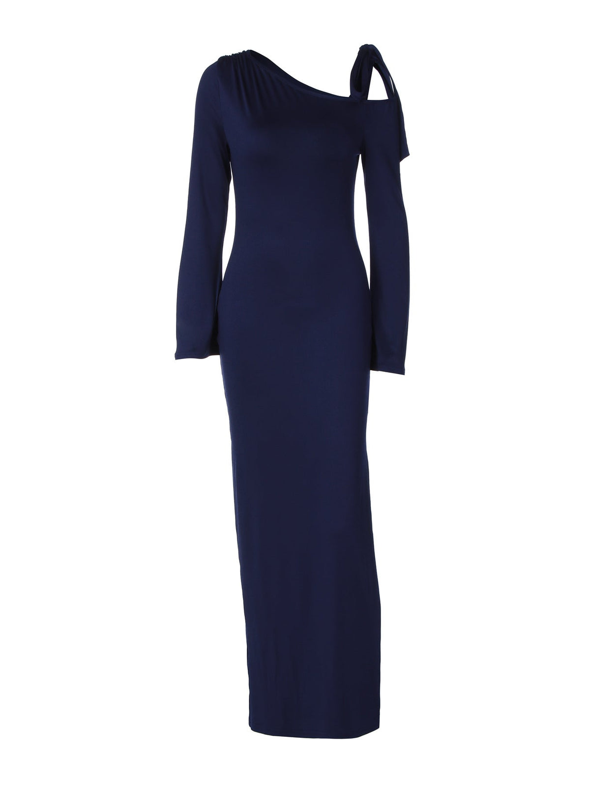 Shoulder-Baring Elegant Maxi Dress Trendy Casual Polyester Blend