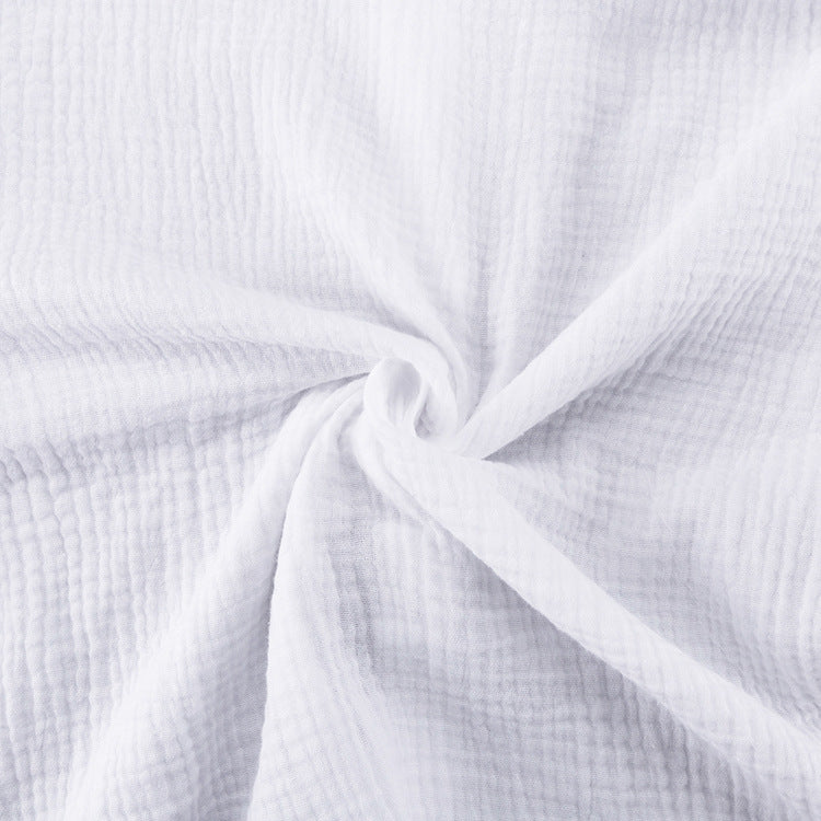 Casual White Cotton Lantern Sleeve Shirt