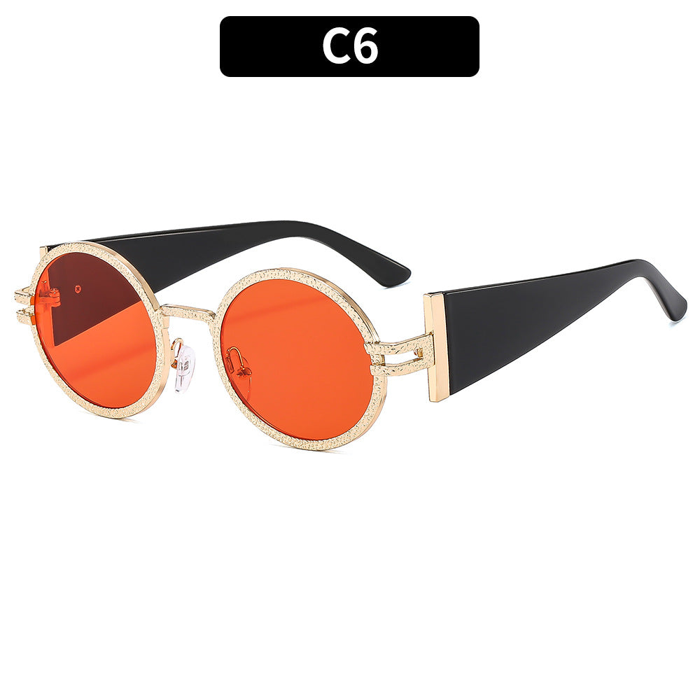 Trendy Oval Sunglasses With UV400 Protection