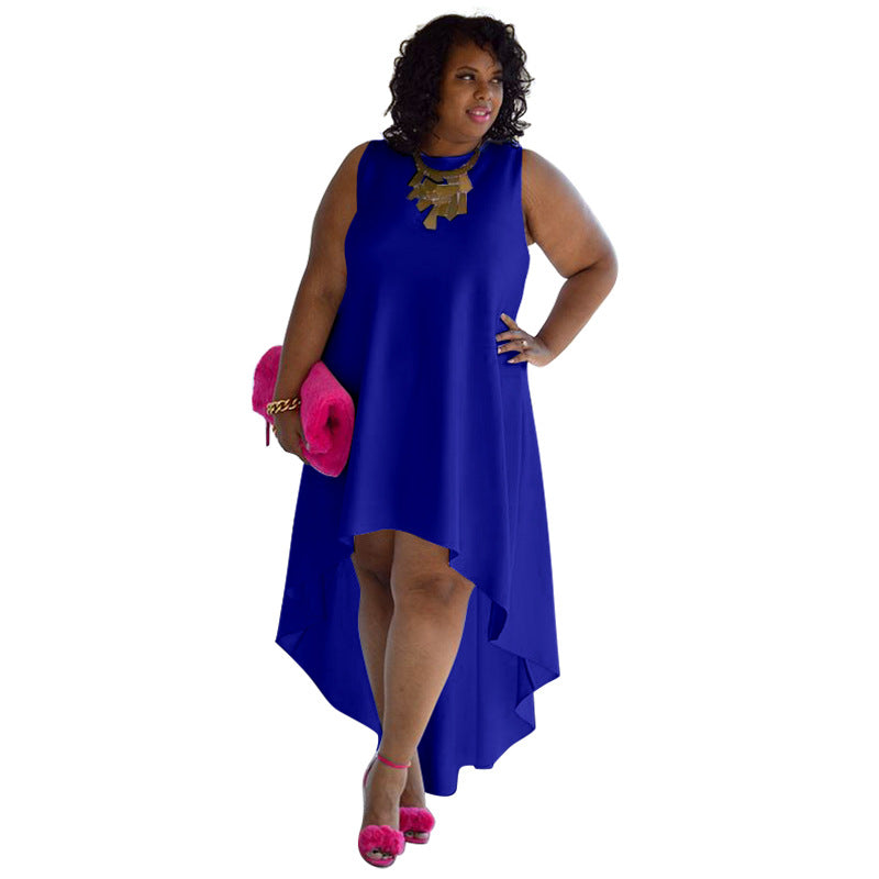 Stylish Plus Size Sleeveless Casual Dress