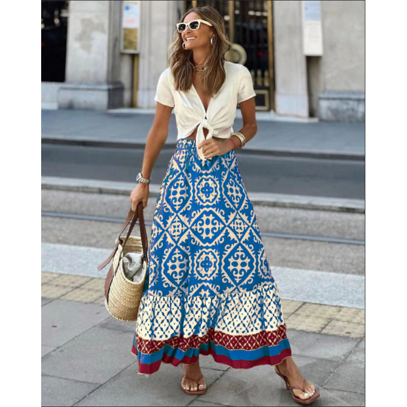 New Fashion Positioning Skirt Ins Casual Loose Holiday Skirt Women