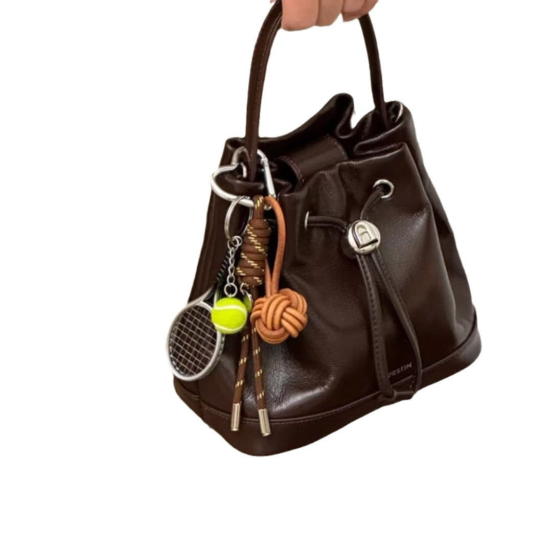 Simple Baseball Braided Rope Bag Charm