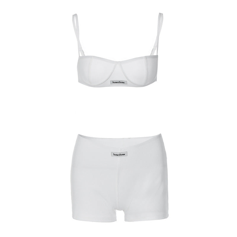 Trendy Casual Tank Top and Shorts Set