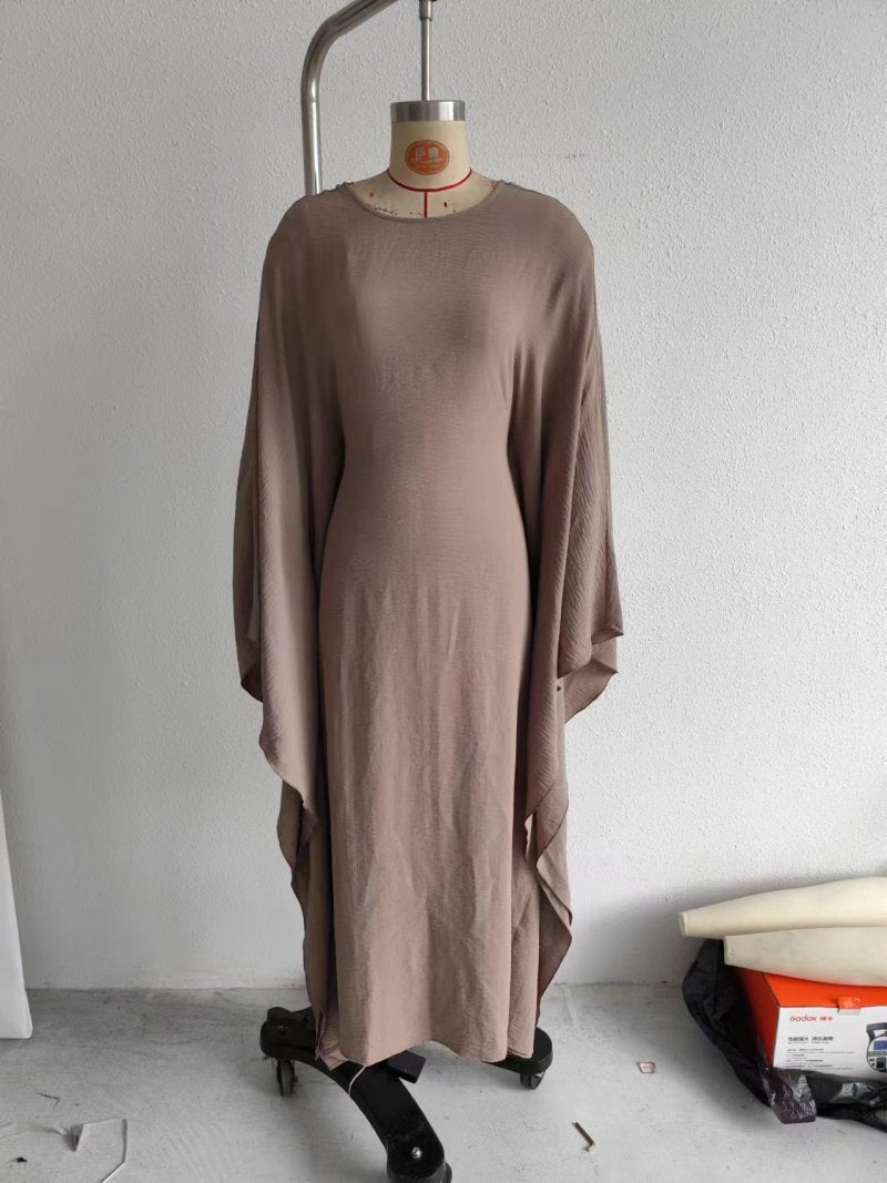 Elegant Solid Color Long Sleeve Dress for Women