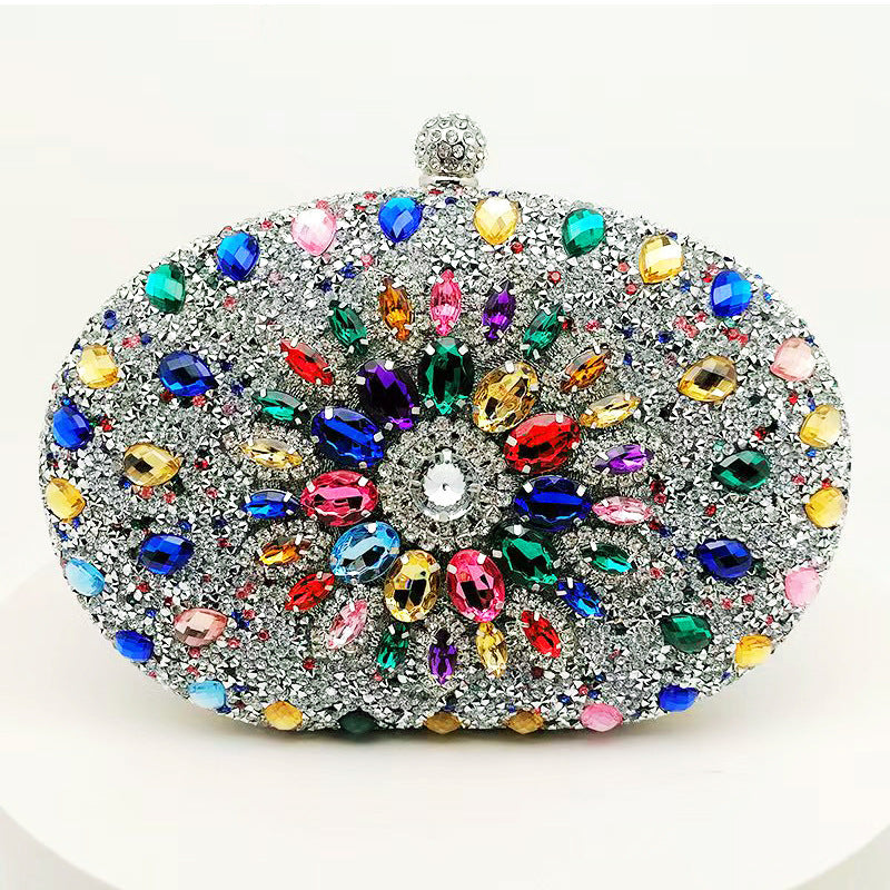 Luxury Rhinestone Evening Clutch Bag for Parties