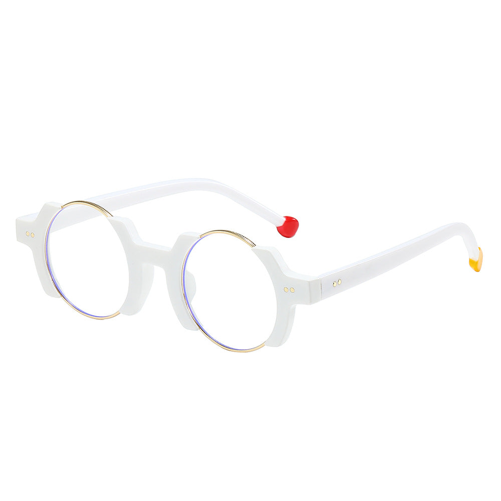 Trendy Colorful Round Frame Eyeglasses for Casual Style