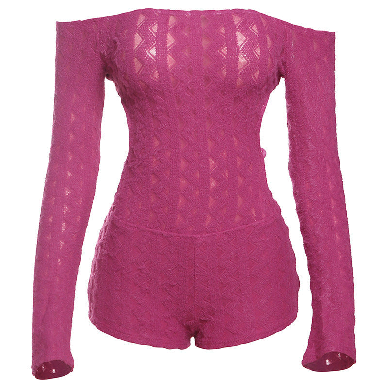 Trendy Off-Shoulder Long Sleeve Bodysuit