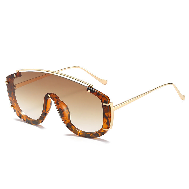 Trendy Oversized Colorful Retro Sunglasses