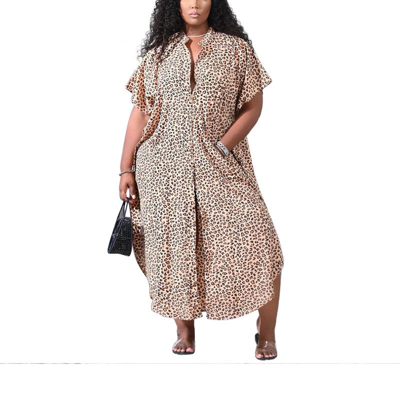 Fashionable Beach Cover-Up Dress With Button Detail