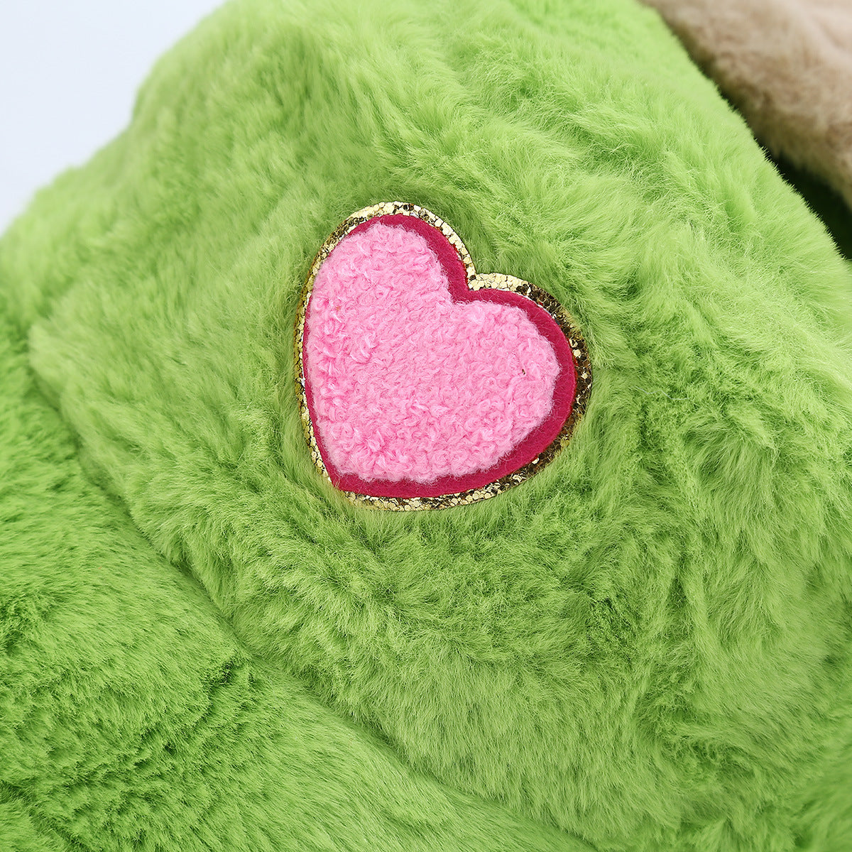Cute Heart Print Fuzzy Thermal Bucket Hat