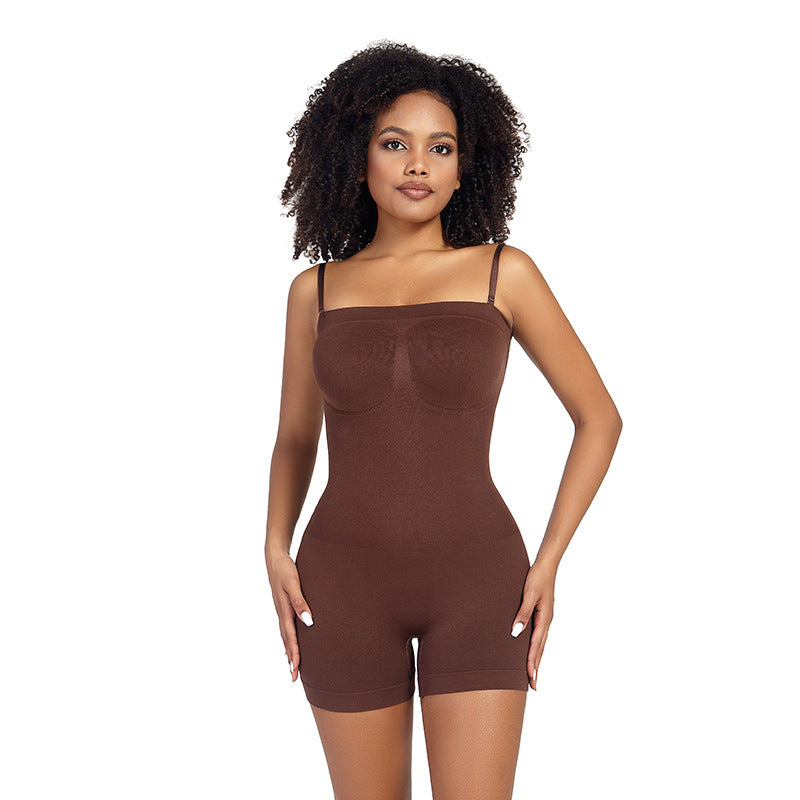 High-Waisted Shaping Bodysuit With Thong And Boyshort Options