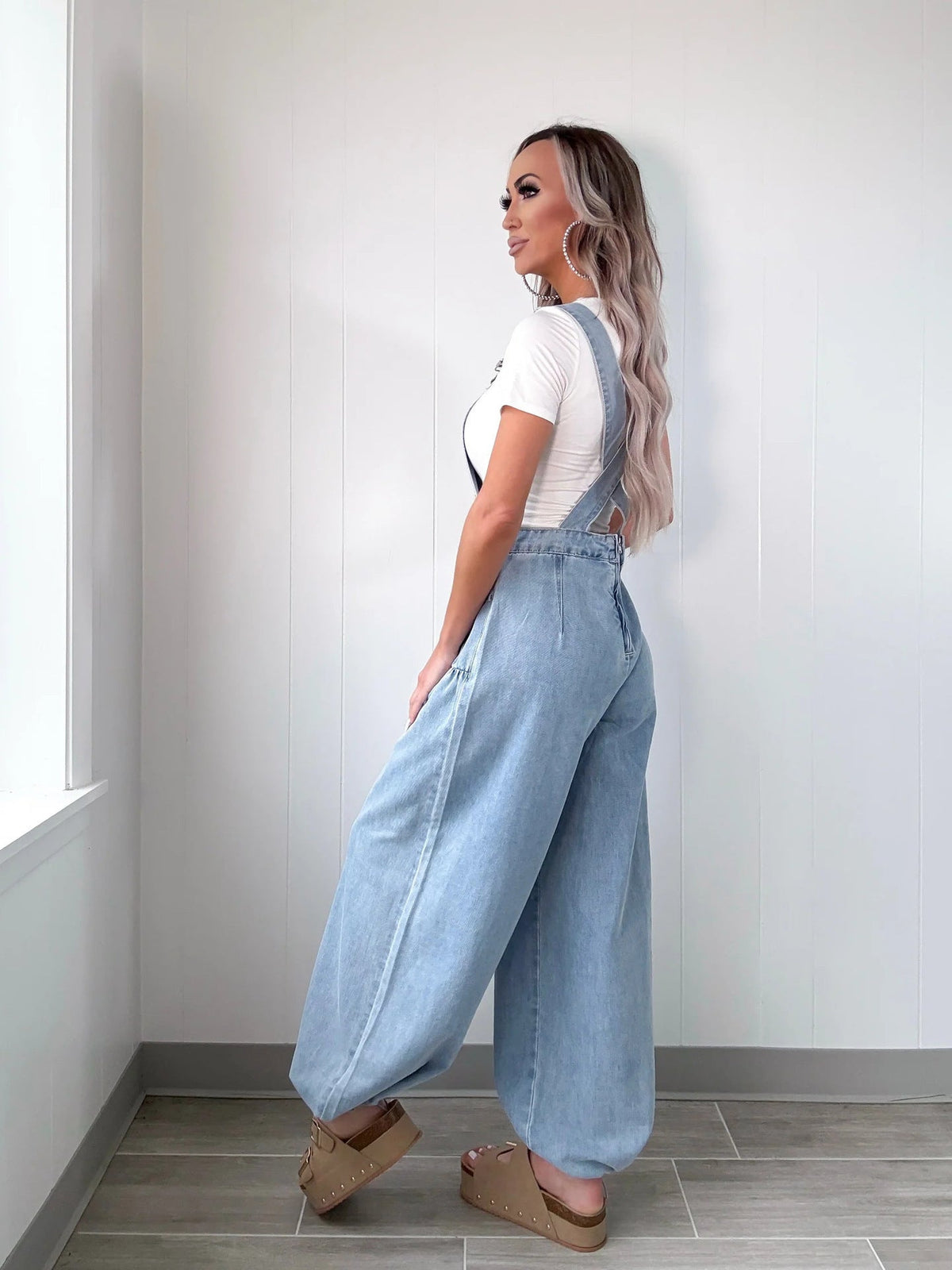 Trendy Casual Loose-Fit Denim Overalls