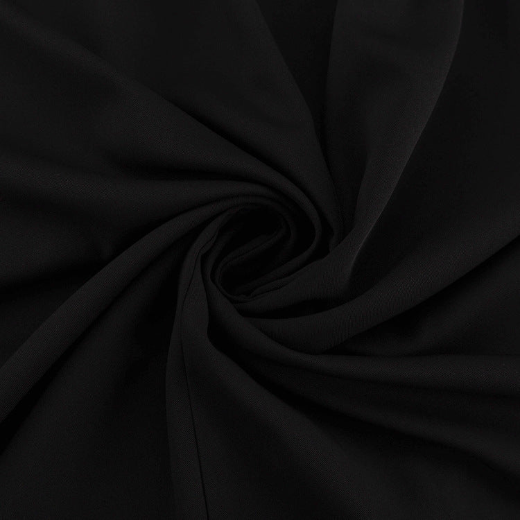 Elegant High-Slit Black Maxi Skirt