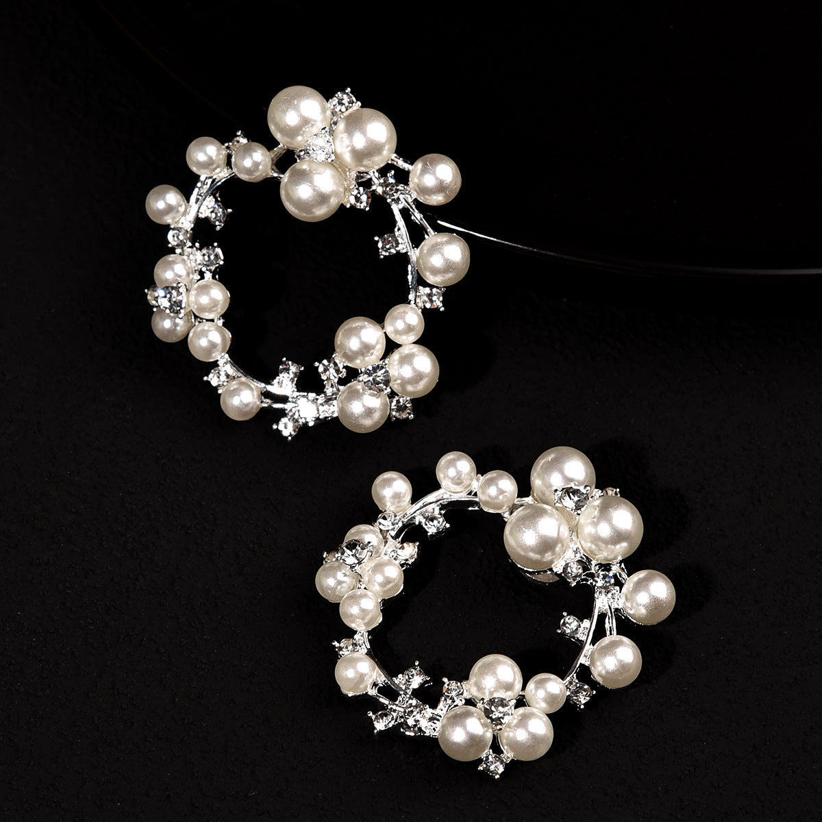 Pearl Shoe Buckle Accessories for High Heels - Removable Square and Round Decorative Clips