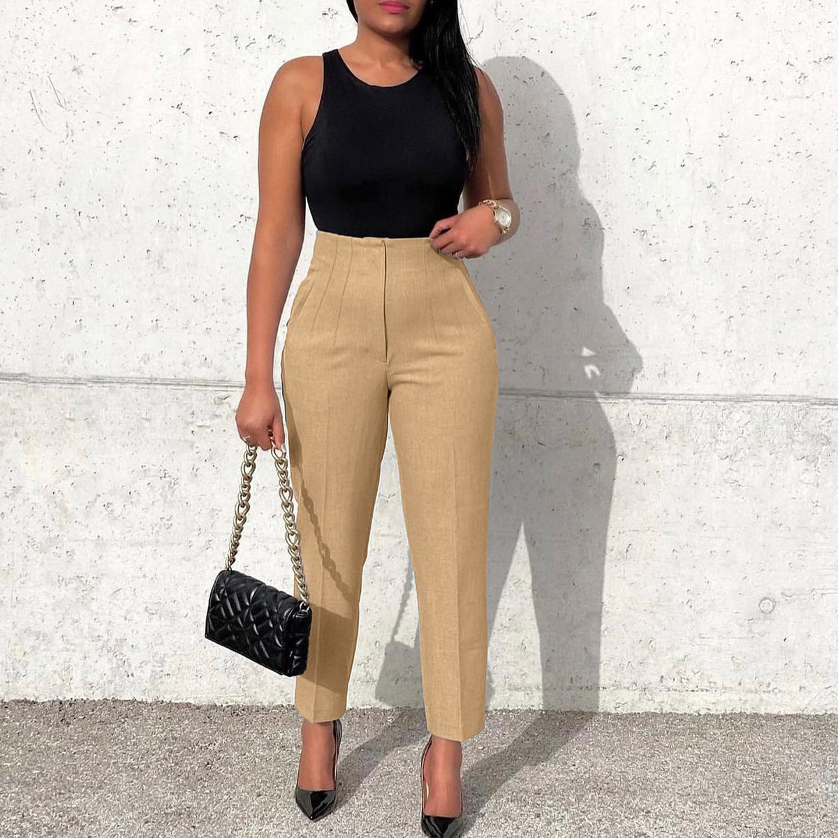 Trendy High-Waisted Trousers For Women