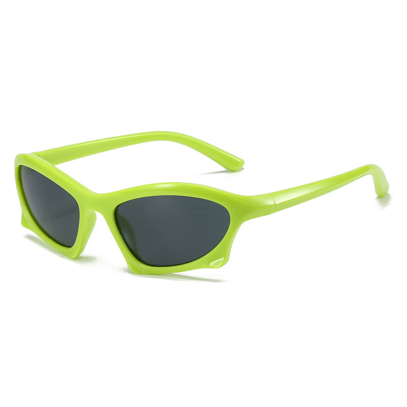Geometric Retro Sunglasses Stylish Full Frame UV400 Protection