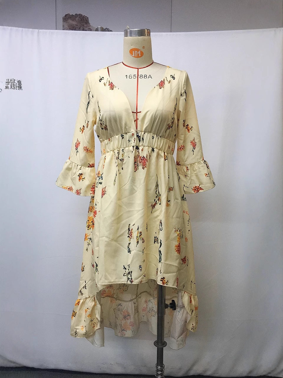 Floral Print Vintage Short Sleeve Dress