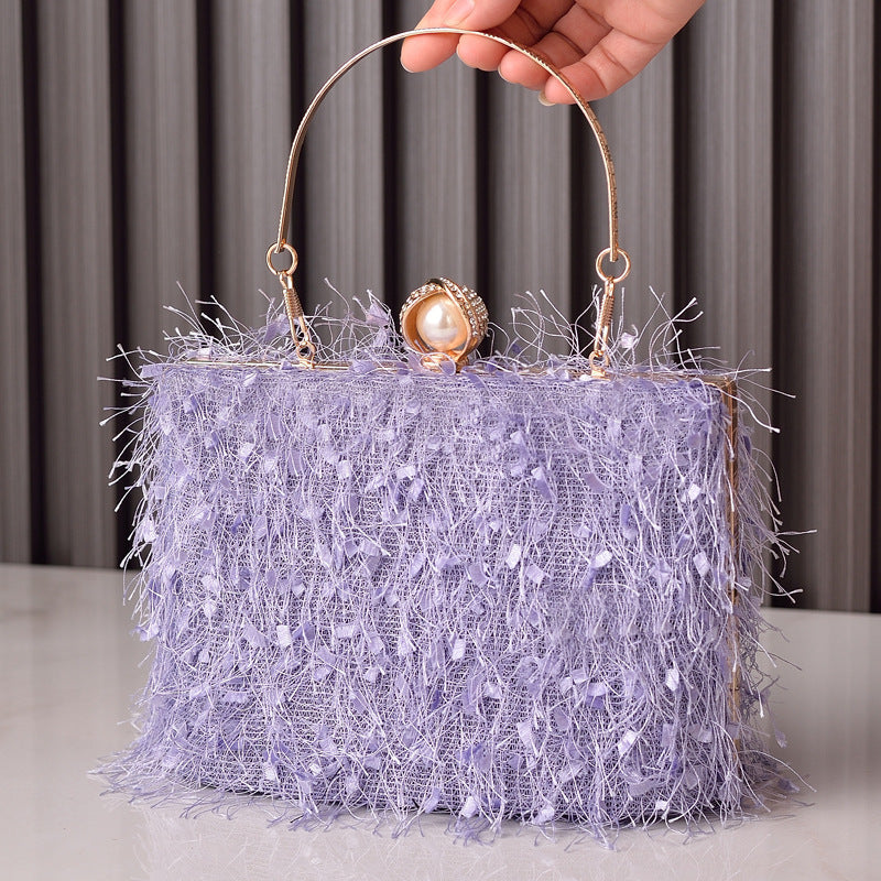 Trendy Boho Fringe Evening Handbag Stylish Party Purse