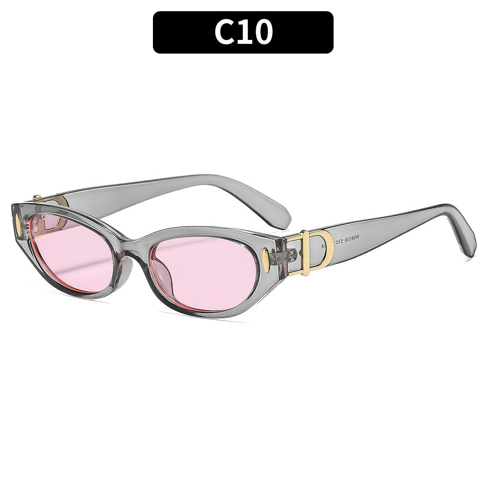 Trendy Retro Cat Eye Sunglasses UV400 Protection