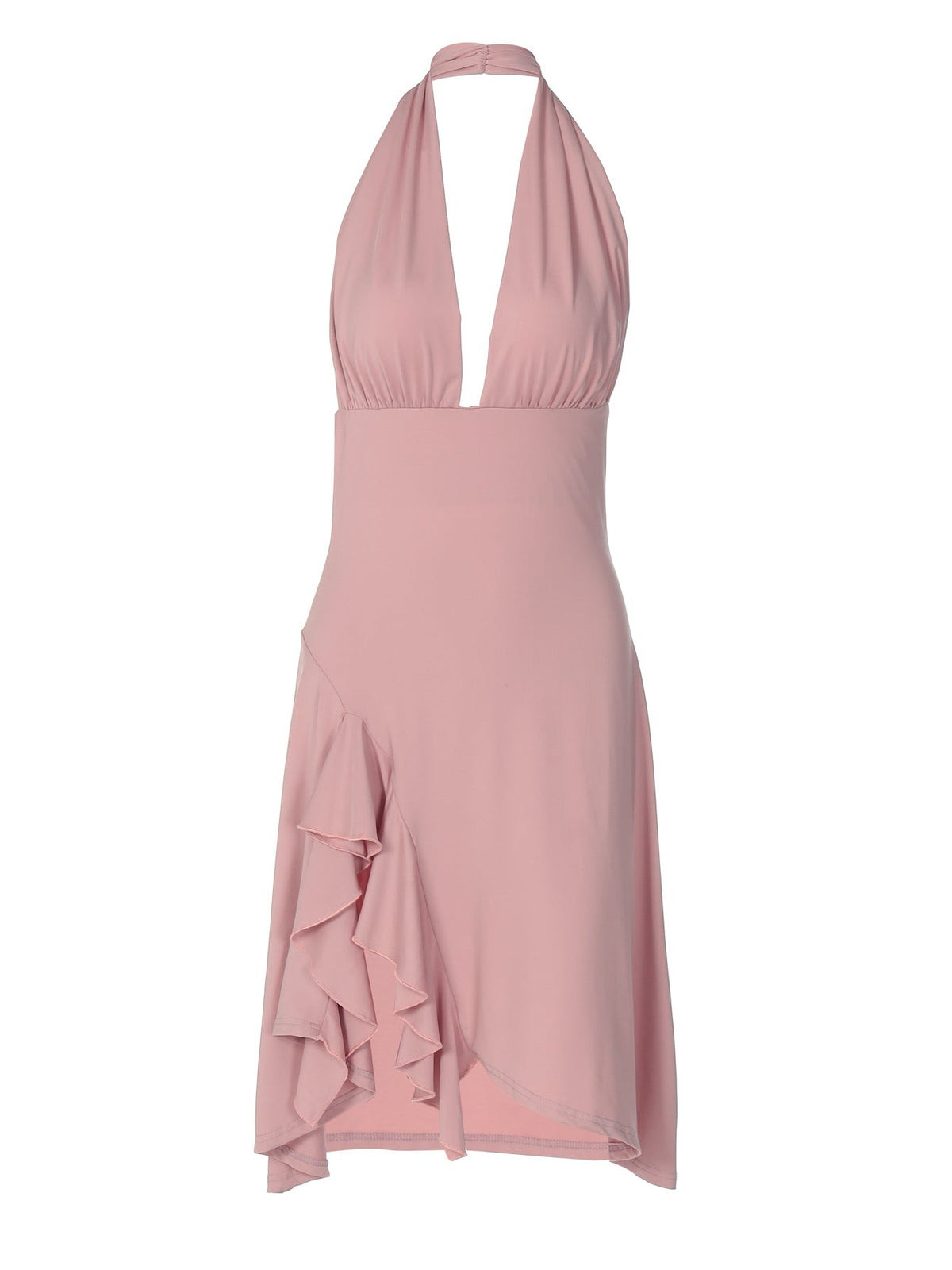 Sleeveless Deep V Backless Bodycon Dress for Women