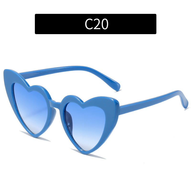 Colorful Heart-Shaped Sunglasses for Family Fun