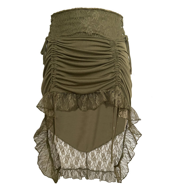 Irregular Lace Casual Skirt