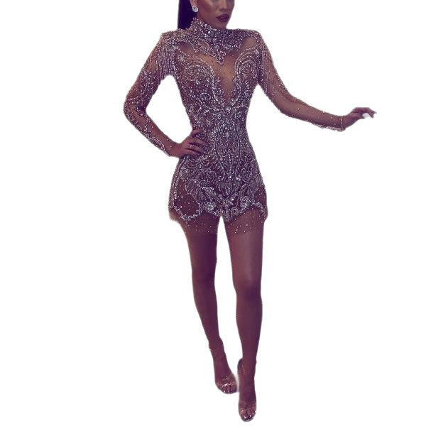 New Elegant Long Sleeve Dress With Chic Design
