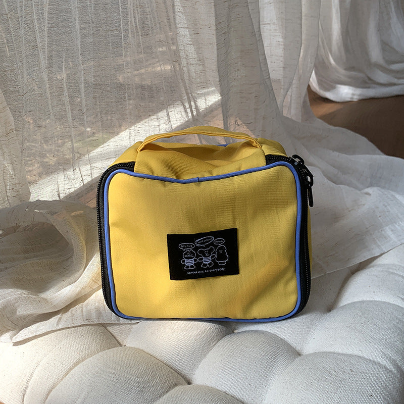 Large Capacity Nylon Travel Makeup Bag Portable Toiletry Organizer