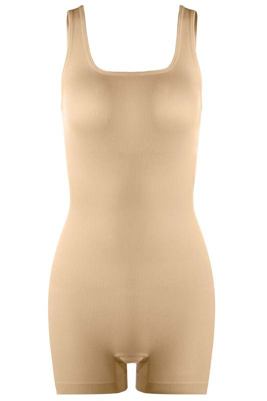 Seamless High-Waisted Bodysuit For Curvy Women