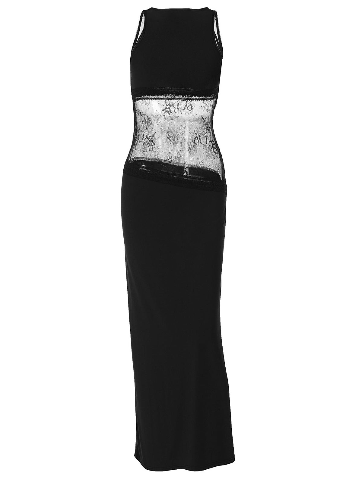 Sexy Lace Backless Sleeveless Long Dress