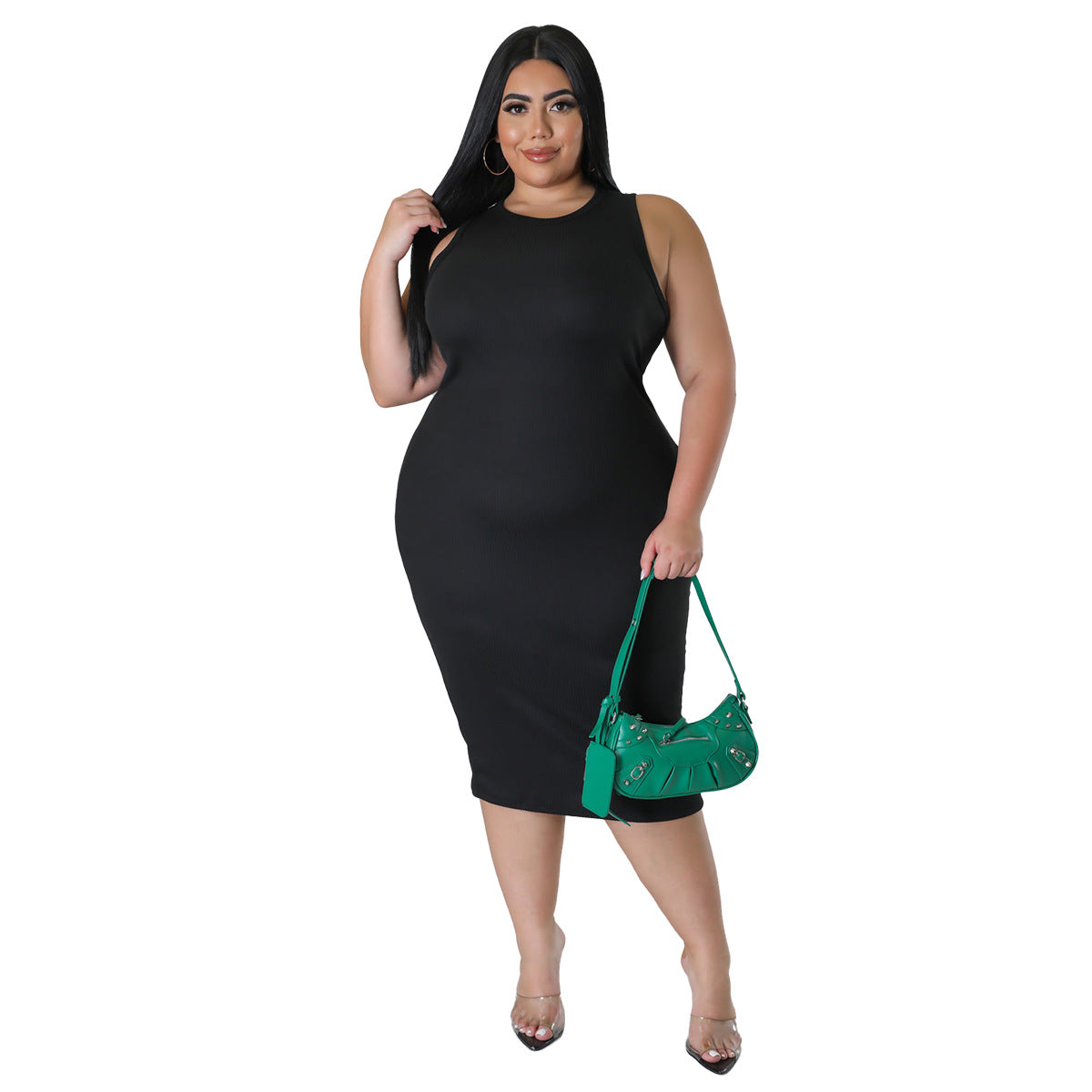 Trendy Casual Solid Color Sleeveless Dress