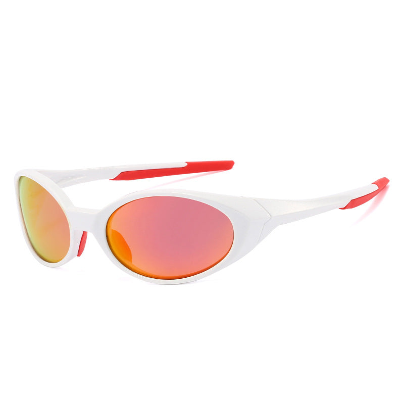 Oval Frame Polarized Sunglasses for Outdoor Sports